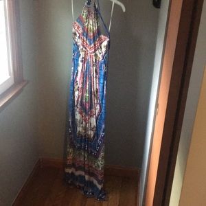 Maxi dress, multicolored design